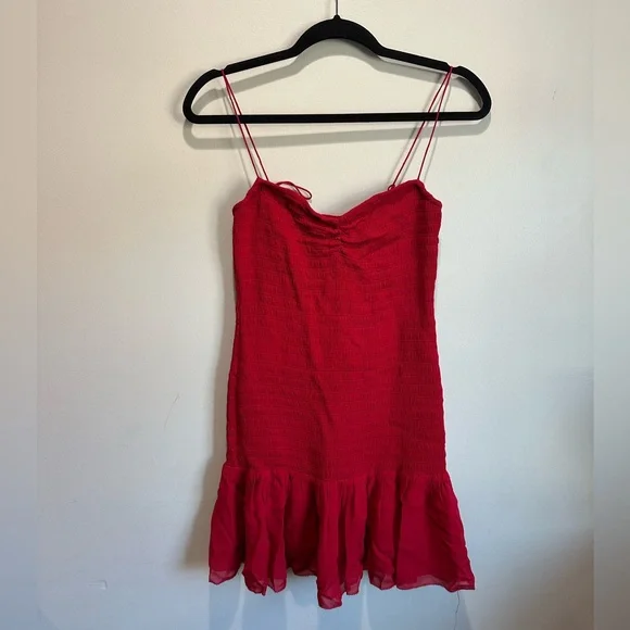 Reformation Red Mini Dress - Picture 5 of 14
